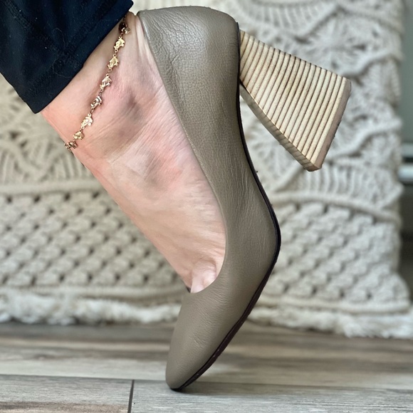 Mercedes Castillo leather pump comfortable heels, shoes - Picture 3 of 13